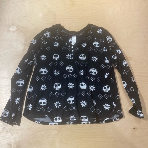 Nightmare Before Christmas Long Sleeve Sleepware Top 2X (GA) - Picture 3 of 14